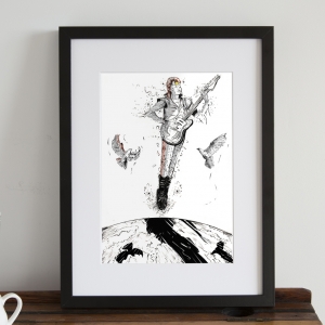 Bowie Print, David Bowie Poster, David Bowie, David Bowie Print, David Bowie Art, Ziggy Stardust, Music Poster, Bowie Poster